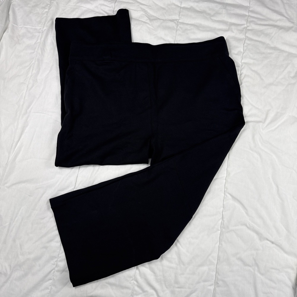 Spanx The Perfect Fit Ponte Kick Flare Pant 3XT Black 20386Q Stretch Cropped